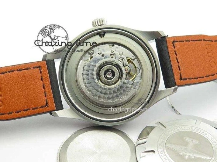 MIROTIME 0212 Mark XVIII IW327001 SS Mk Maker Best Edition Black Dial On Black Leather Strap A SunProtective 7299